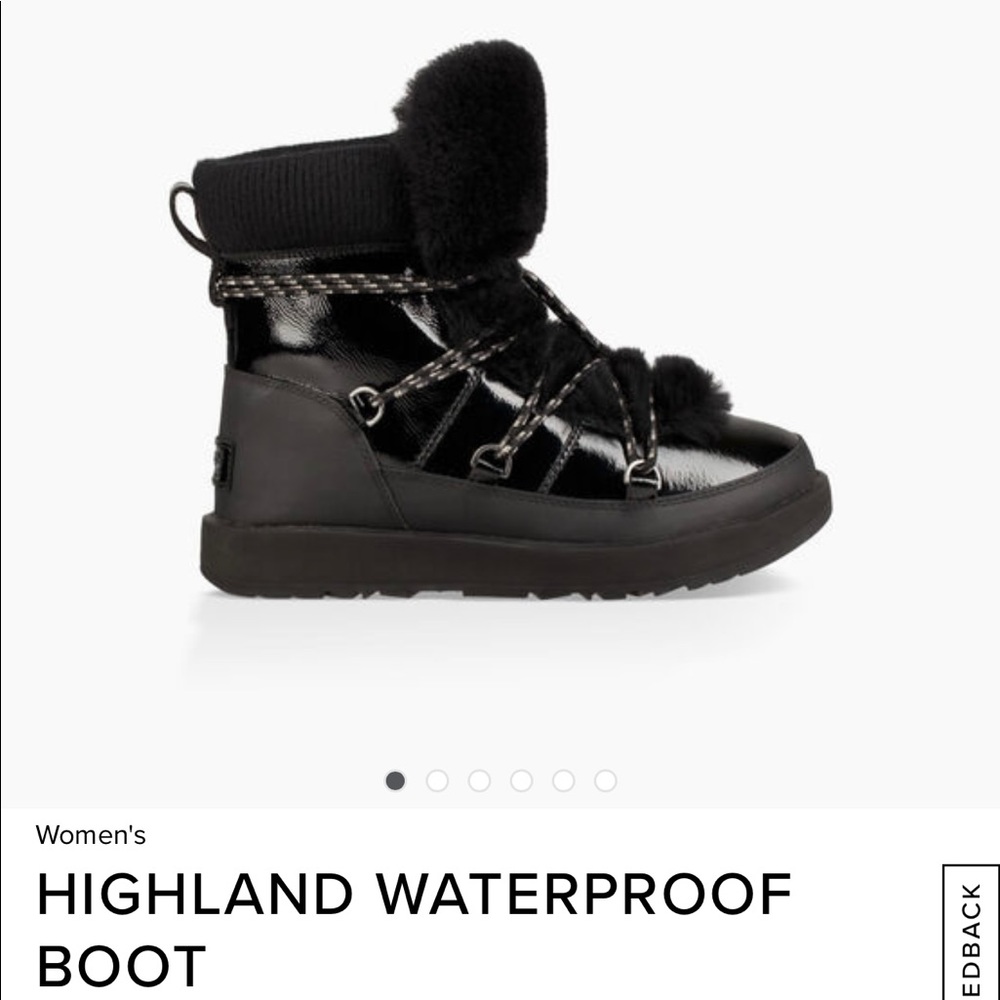 Womens highland waterproof boots in black size 9